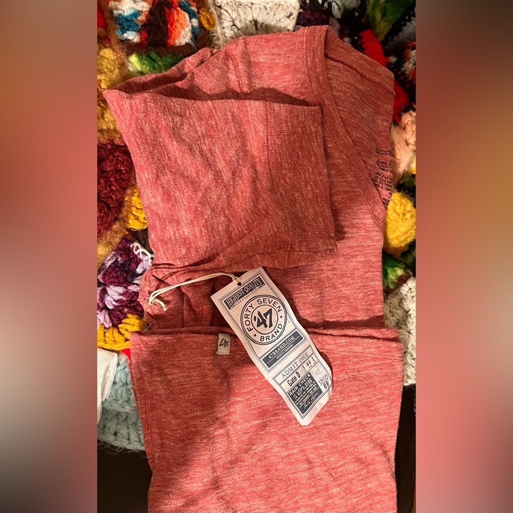 47 Brand, Short Sleeve Ring Spun Baseball Tee. - Picture 2 of 3